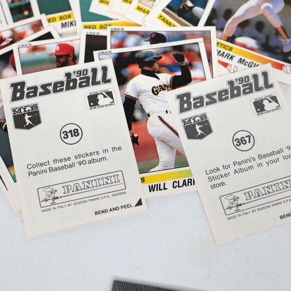 Panini Baseball Sticker Cards 1990 MLB Retro Lot 100+ Vintage Made in Italy - Picture 9 of 13